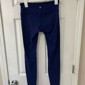 Full length lululemon leggings, Size 6, Blue